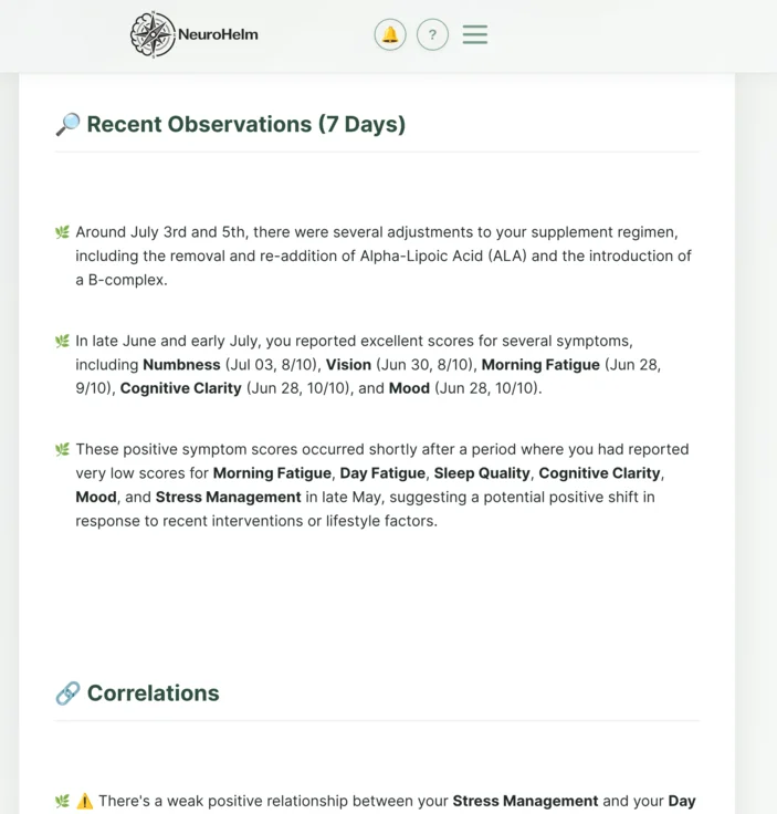 Weekly AI report with observations